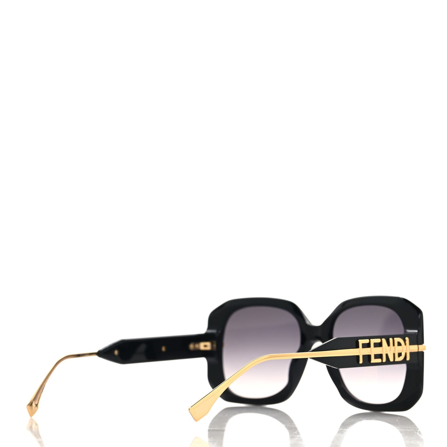 Acetate Fendigraphy Sunglasses FE40065I Black