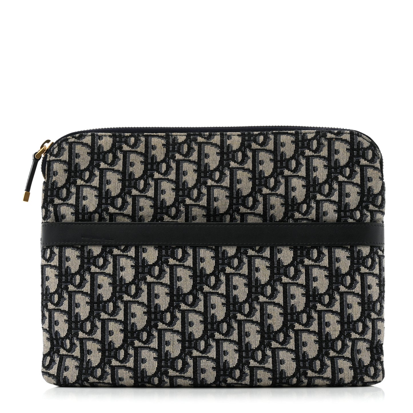 Oblique Pouch Clutch Blue