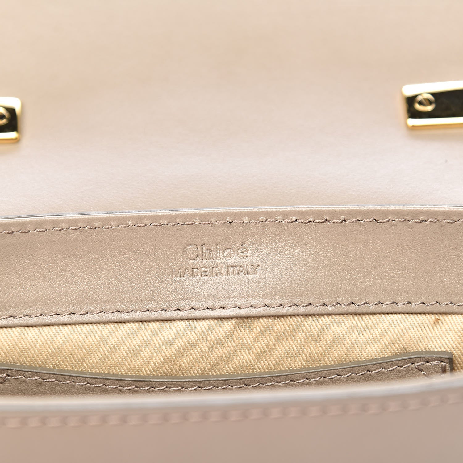 Chloe Shiny Calfskin Suede Mini C Double Carry Motty Grey 6 of 9