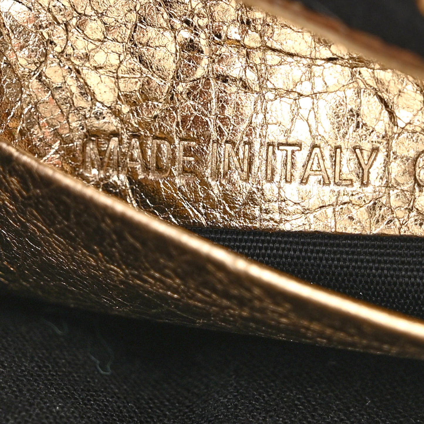 Metallic Arena Agneau Crystal Le Cagole Mini Purse With Chain Light Gold