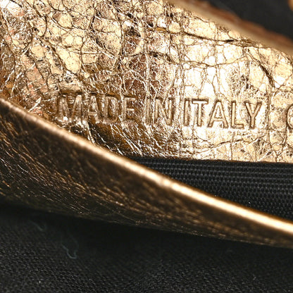 Balenciaga Metallic Arena Agneau Crystal Le Cagole Mini Purse With Chain Light Gold 7 of 11