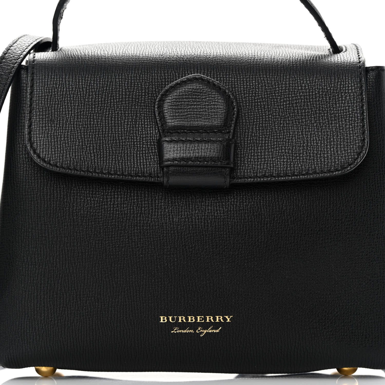 Burberry Derby Calfskin House Check Small Camberley Black 9 of 12