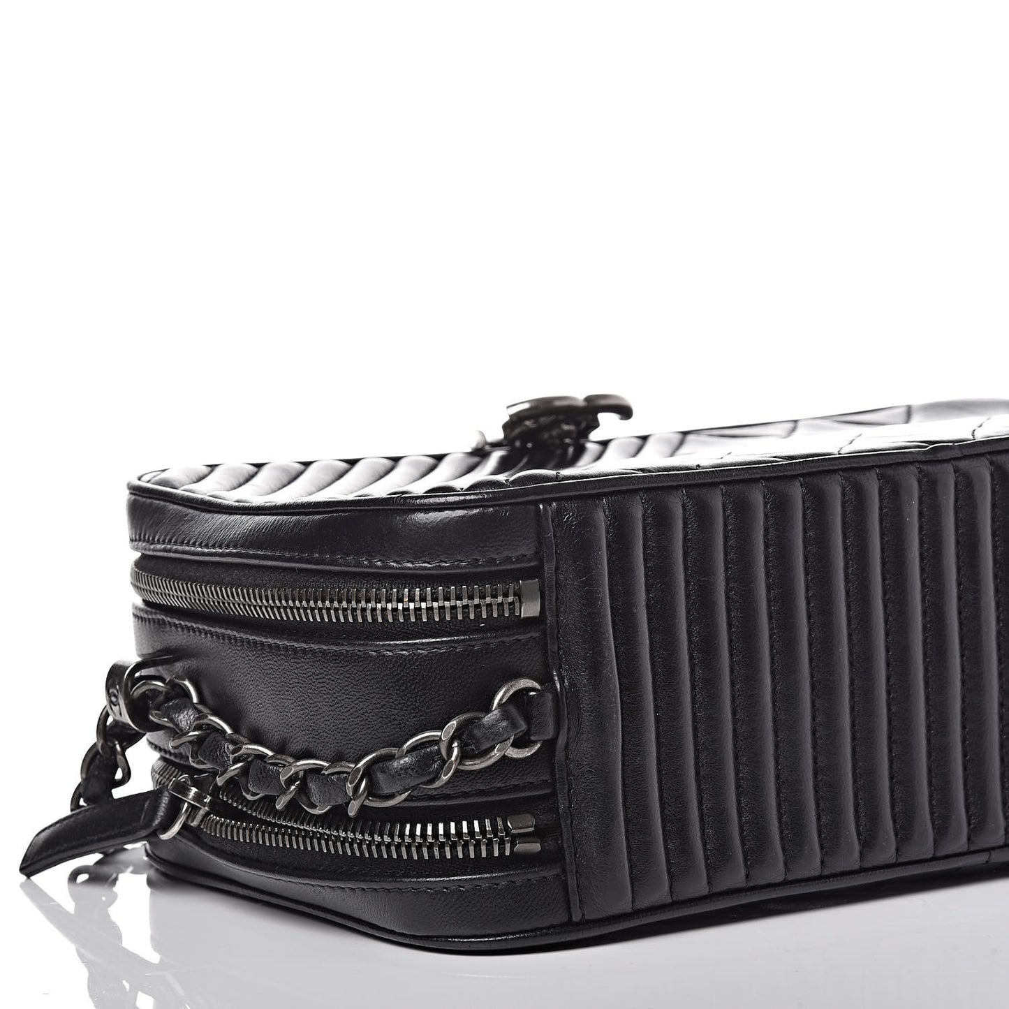 Lambskin Large Coco Boy Camera Case Black