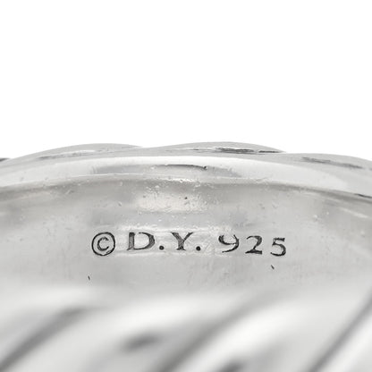 David Yurman Sterling Silver 6mm Sculpted Cable Band Ring 52 6 4 of 4