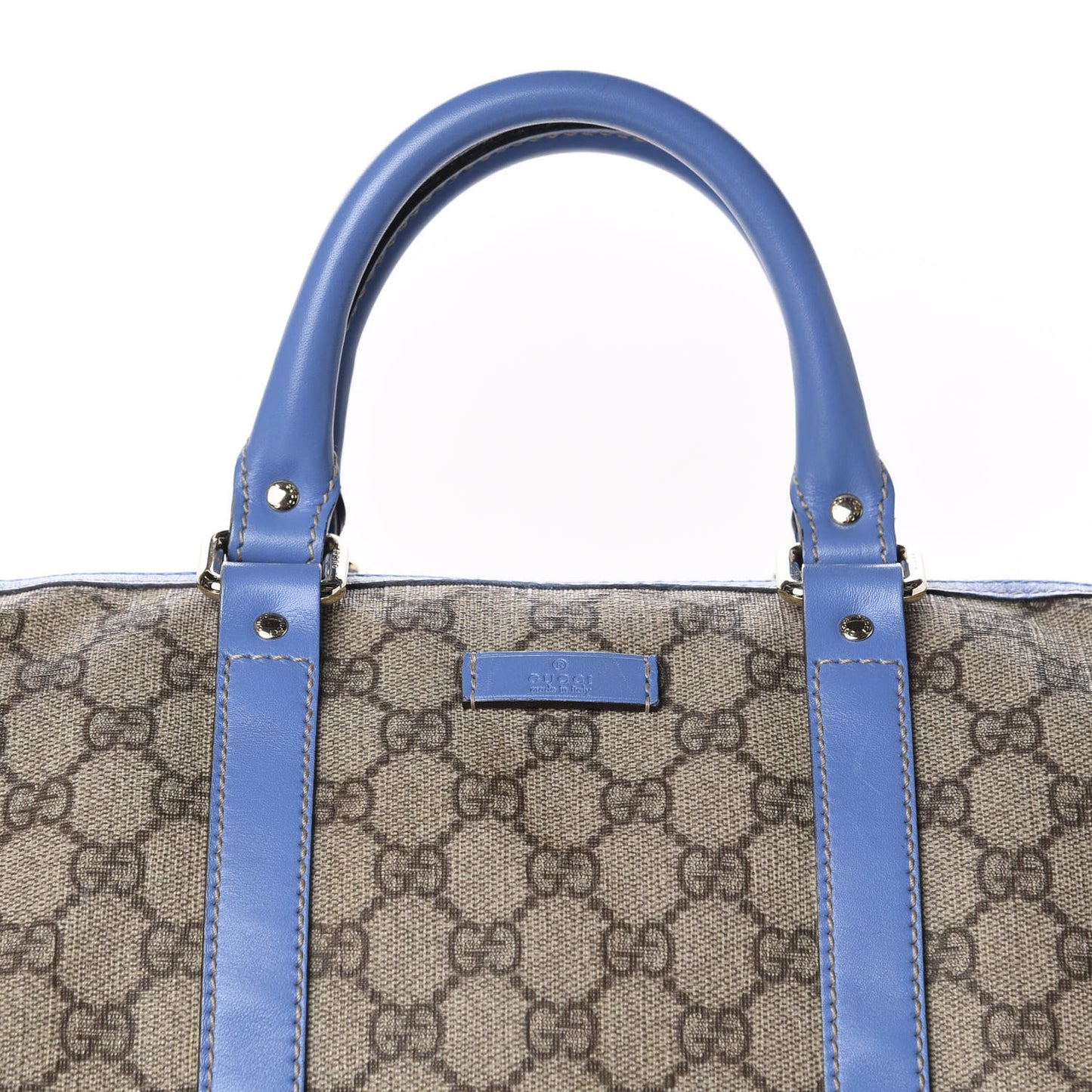 GG Plus Monogram Medium Joy Boston Light Blue