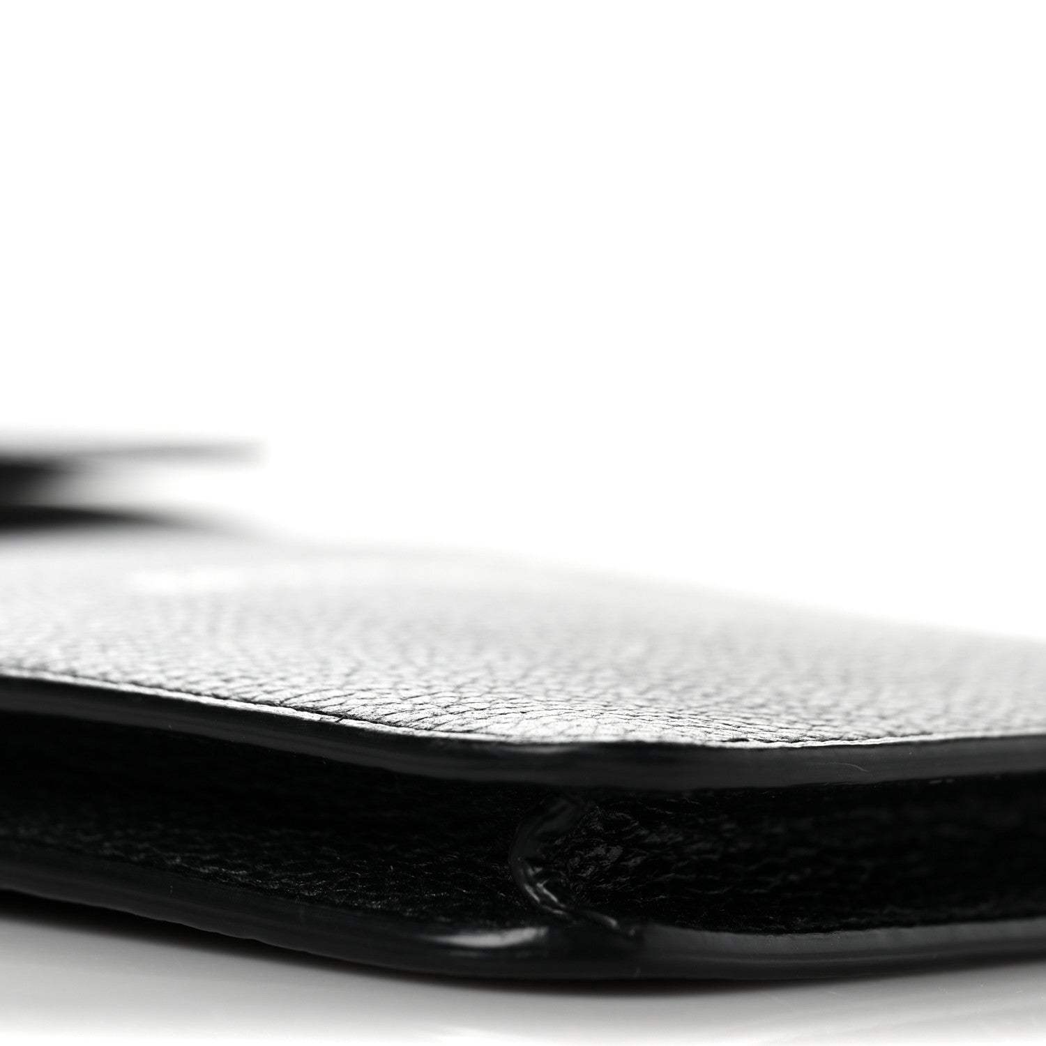 Balenciaga Grained Calfskin Cash Phone Holder Wallet Black 7 of 8