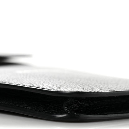 Balenciaga Grained Calfskin Cash Phone Holder Wallet Black 7 of 8