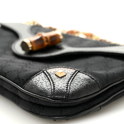 Gucci Monogram Bamboo Chain Bag Black 10 of 10