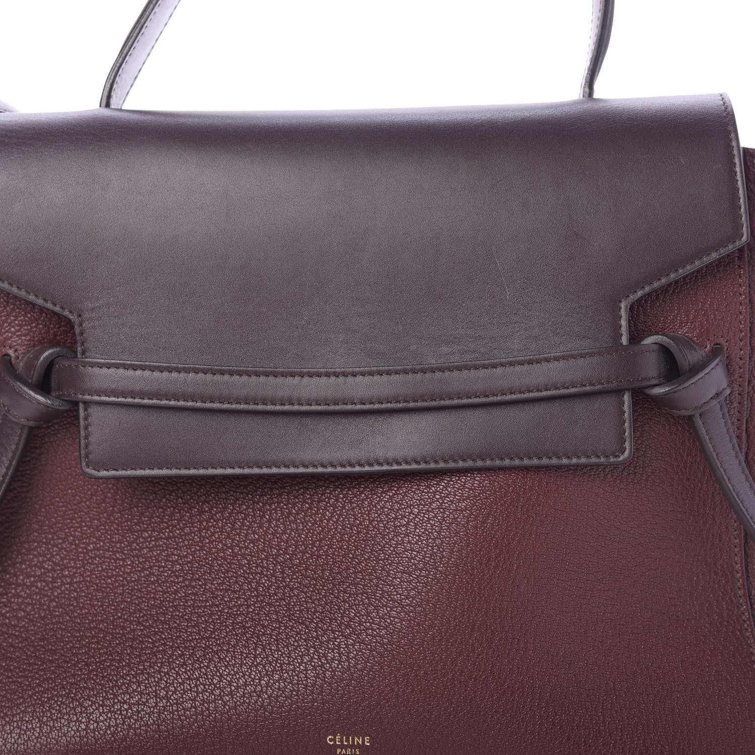 Celine Goatskin Smooth Calfskin Mini Belt Bag Burgundy 9 of 15