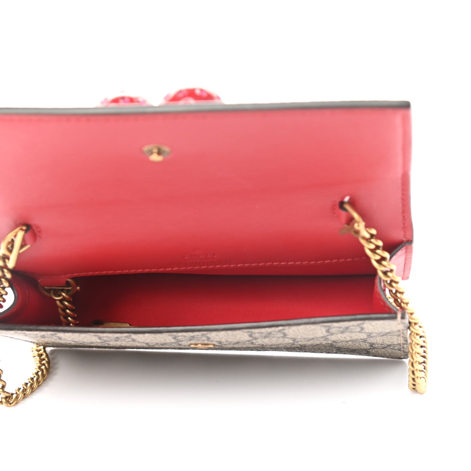 Gucci GG Supreme Monogram Mini Cherry Chain Bag 4 of 8