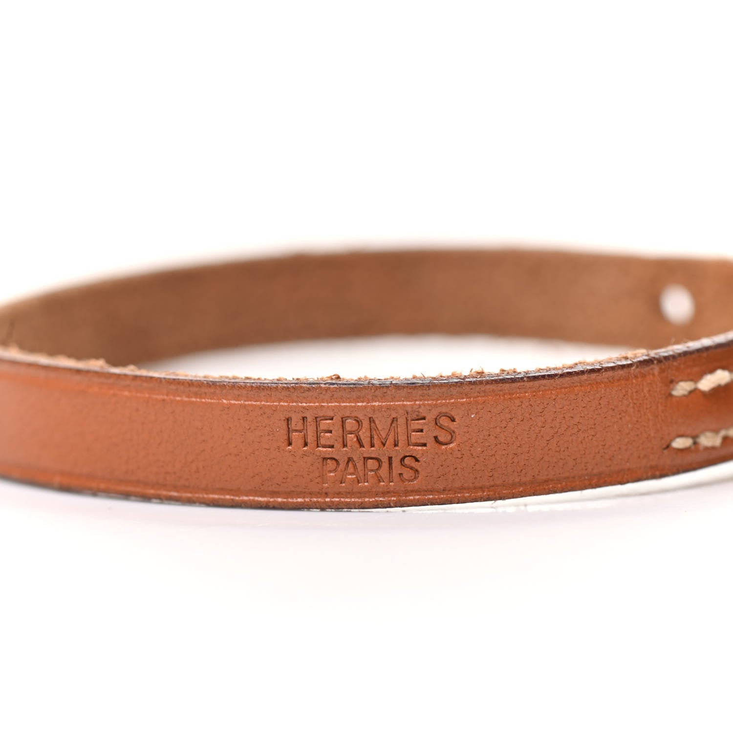 Hermes Barenia Behapi Single Tour Bracelet Fauve 4 of 5