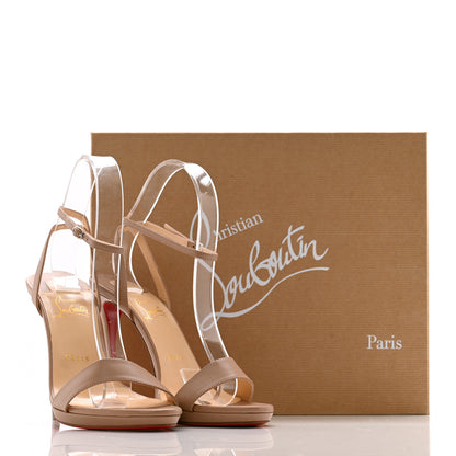 Christian Louboutin Nappa Loubi Queen 120 Pumps 39 Nude 10 of 10
