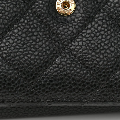 Chanel Caviar Quilted Wallet On Chain WOC Black 11 of 12