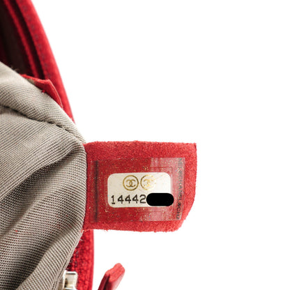 Chanel Lambskin Half Moon Wallet On Chain WOC Red 8 of 8