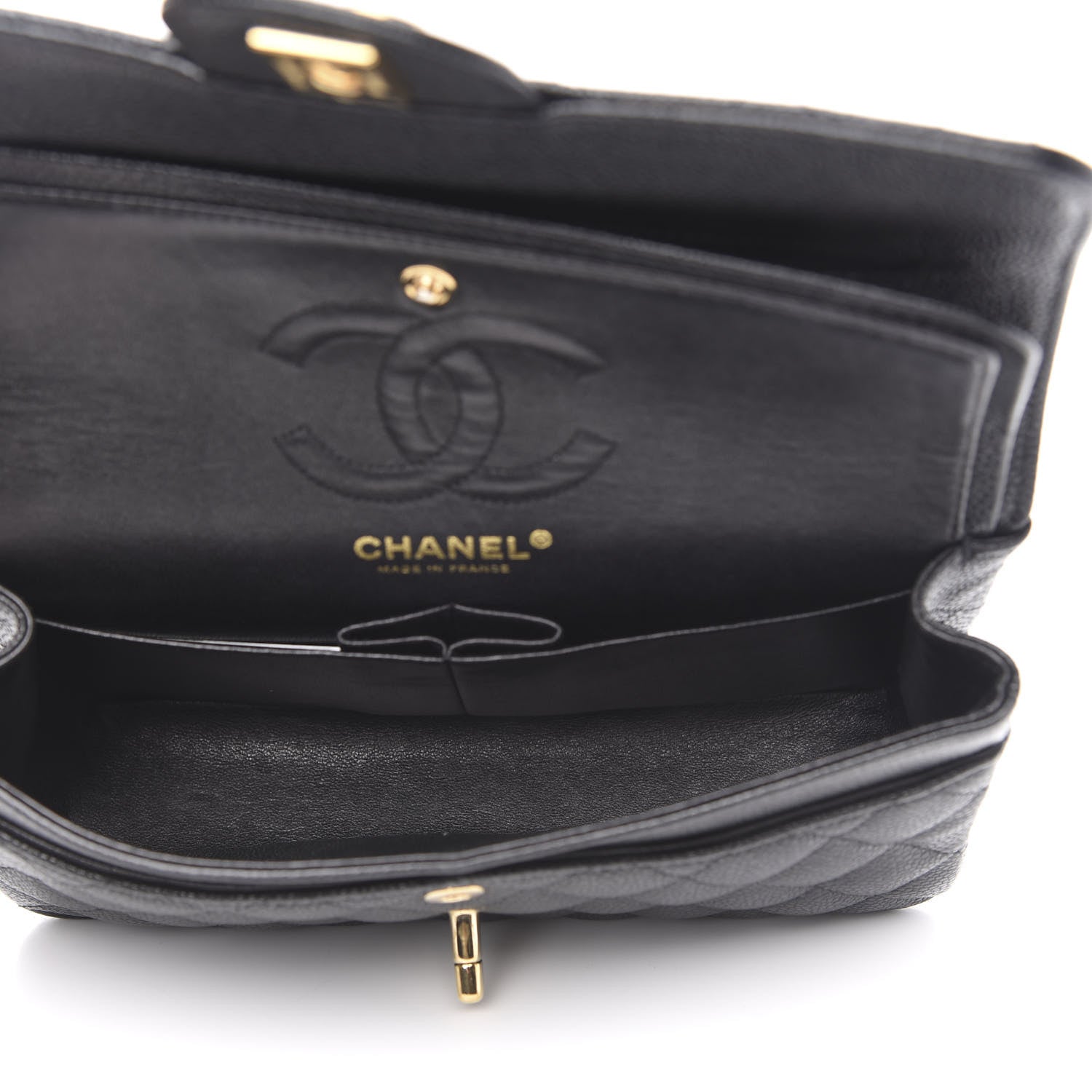 Chanel Caviar Quilted Small Double Flap Black 5 of 13