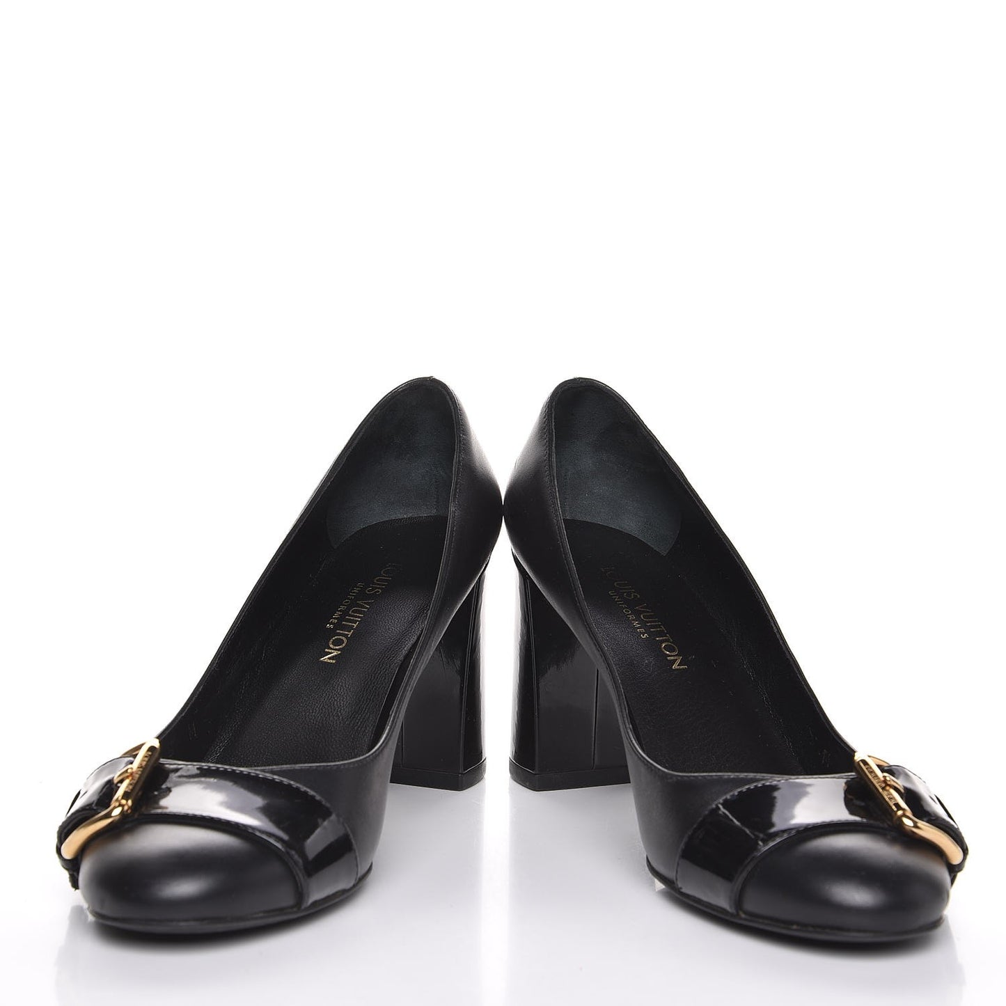 Calfskin Buckle Pumps 36.5 Black