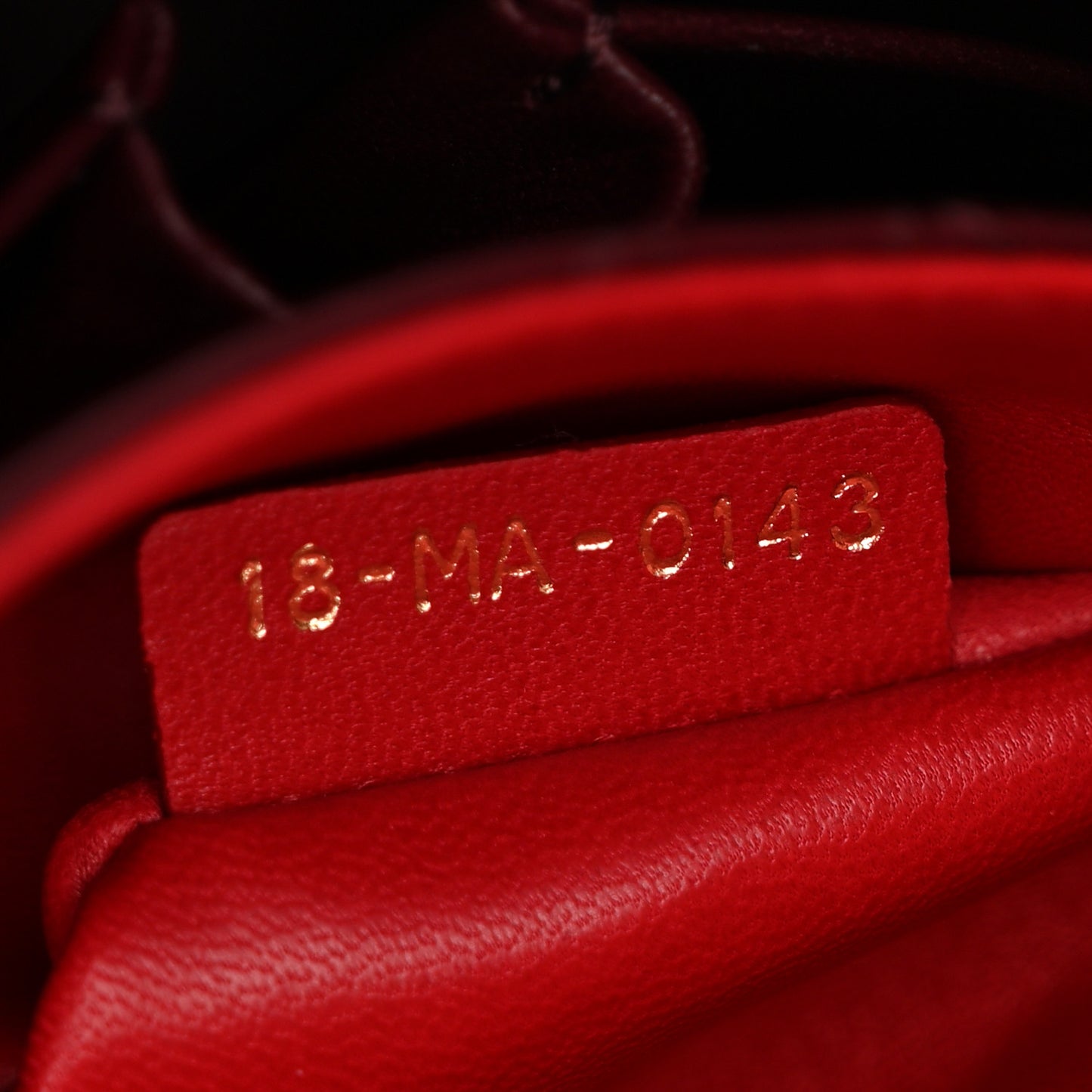 Lambskin Cannage Medium Miss Dior Flap Red
