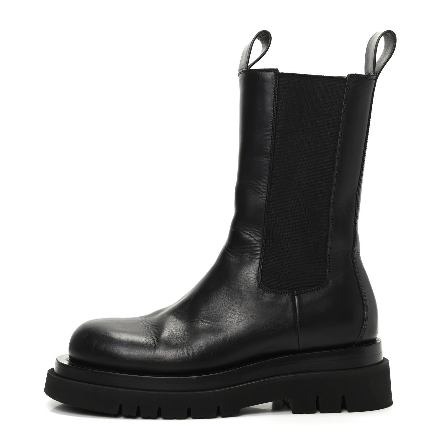 Bottega Veneta Calfskin The Lug Chelsea 55mm Boots 39 Black 1 of 7