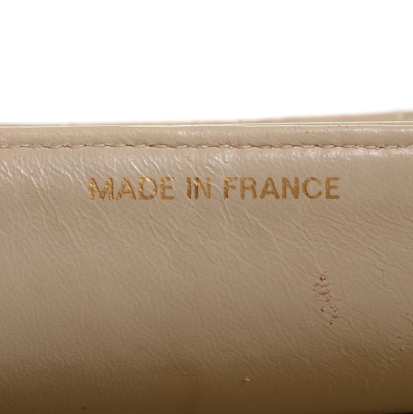 Lambskin Medium Double Flap Light Beige