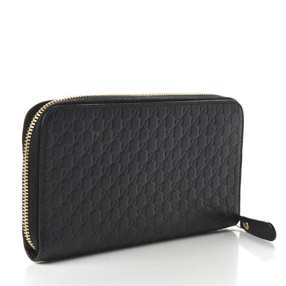 Gucci Microguccissima Zip Around Wallet Black 3 of 11