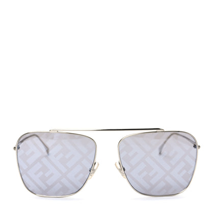 Fendi Metal Aviator Sunglasses FF0406/S Silver 2 of 6