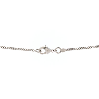 Chanel Crystal CC Camellia Necklace Silver 5 of 6