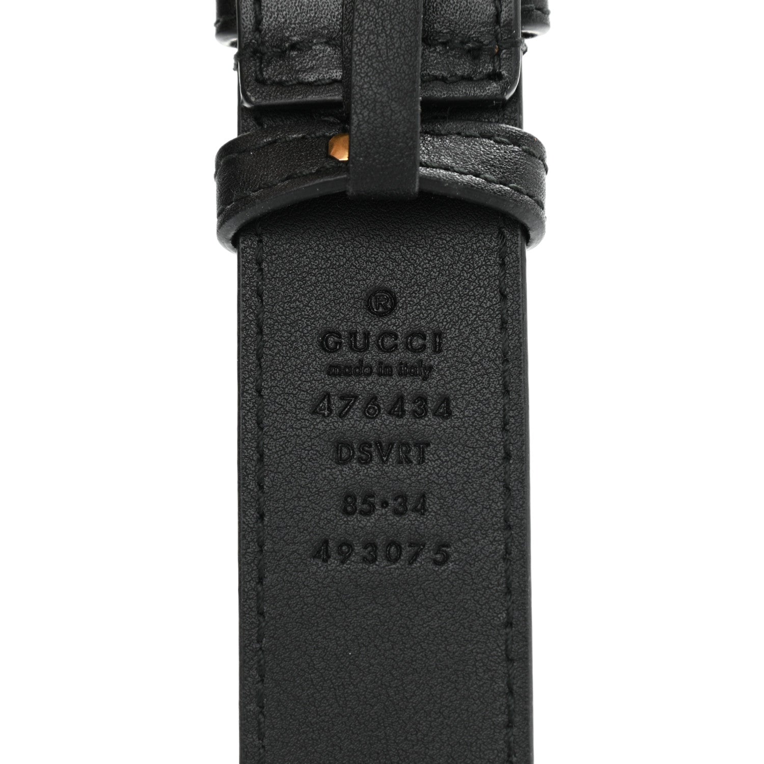 Gucci Calfskin Matelasse GG Marmont Belt Bag 85 34 Black 8 of 12