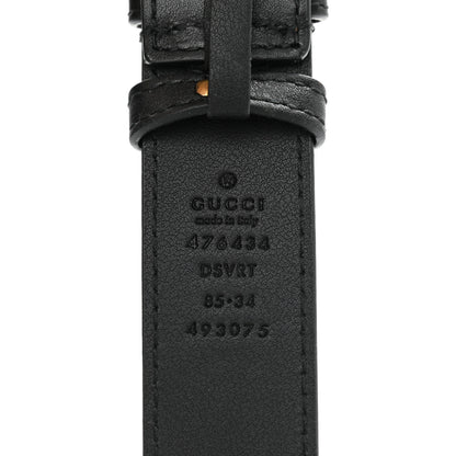 Gucci Calfskin Matelasse GG Marmont Belt Bag 85 34 Black 8 of 12