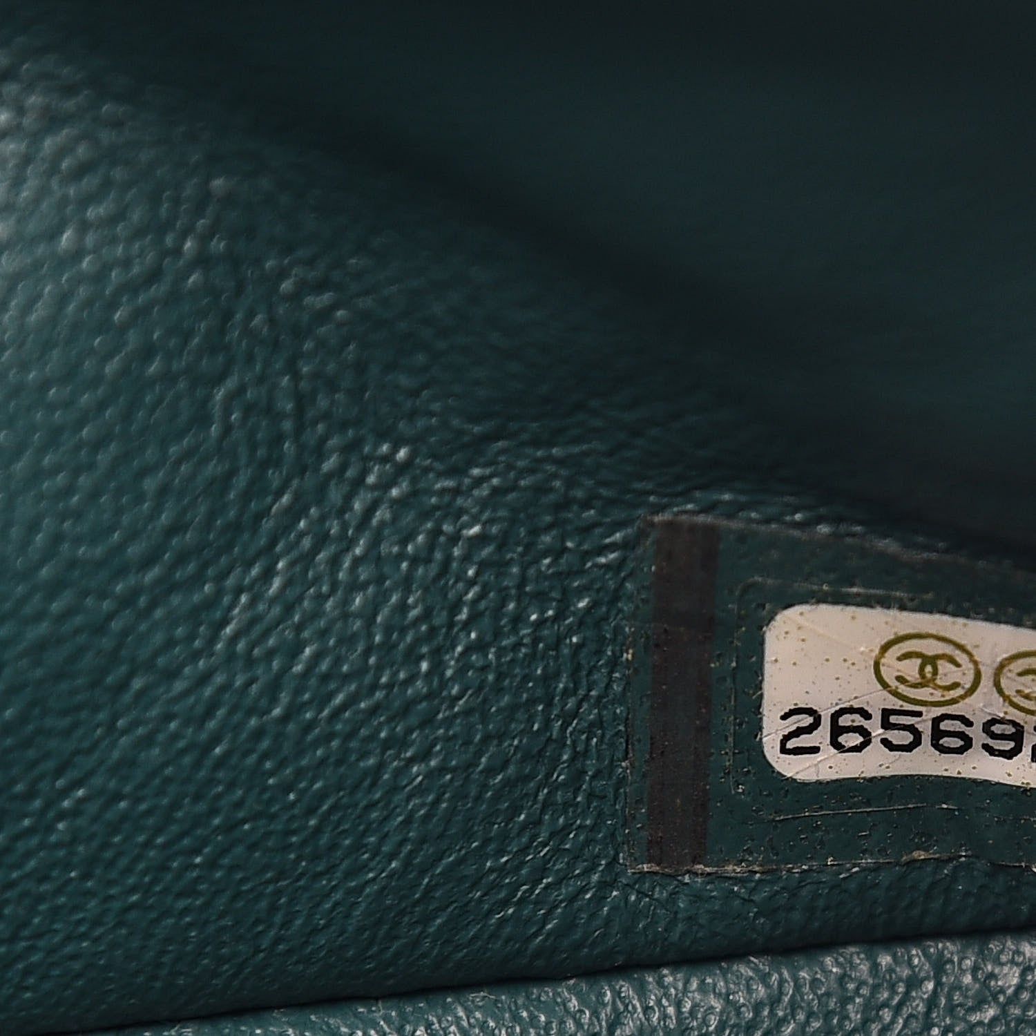 Chanel Caviar Quilted Medium Double Flap Dark Green 7 of 12