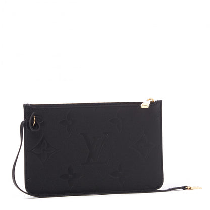 Louis Vuitton Empreinte Monogram Giant Neverfull MM Pochette Black 2 of 8