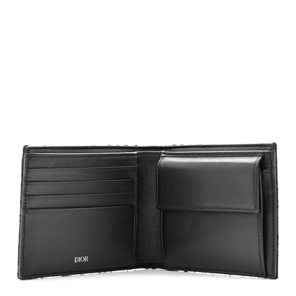 Christian Dior Oblique Jacquard Bi-Fold Wallet Black 5 of 7