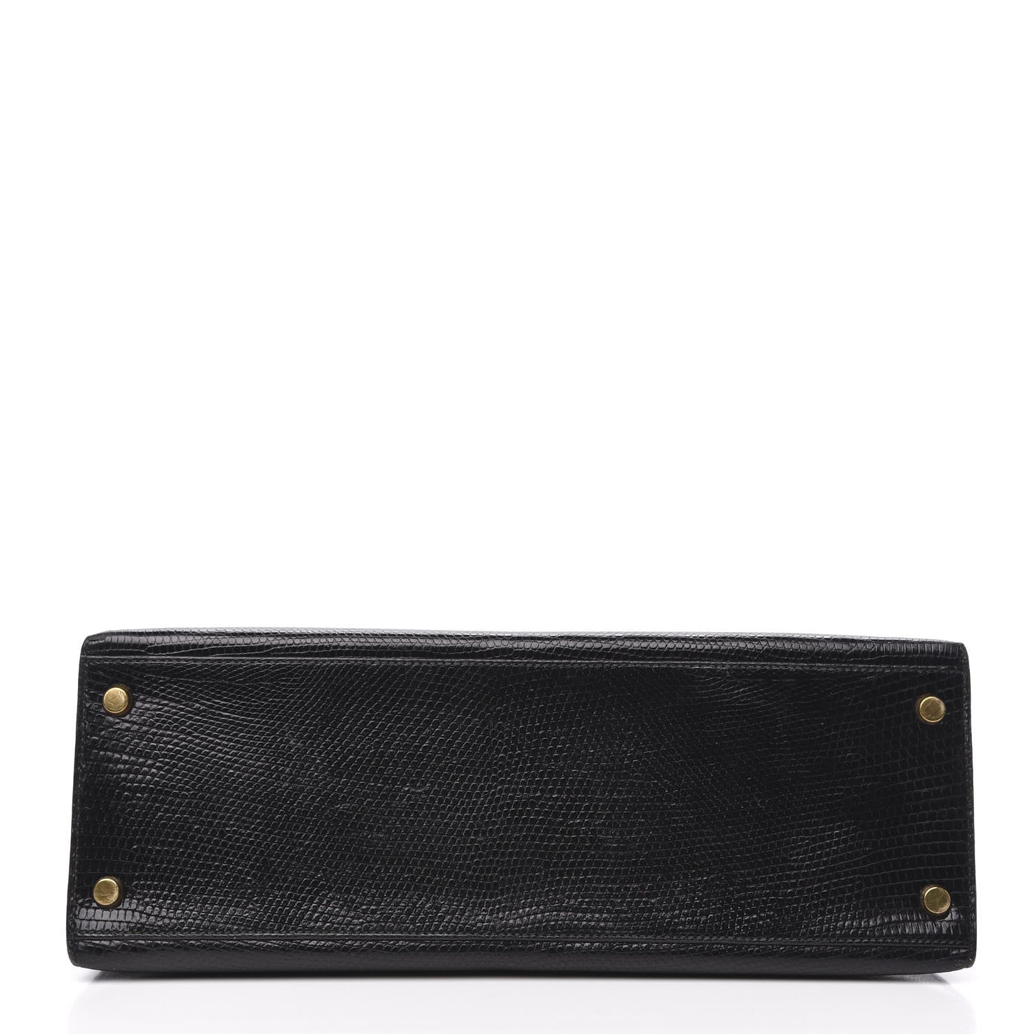 Hermes Lizard Kelly Sellier 32 Black 6 of 35