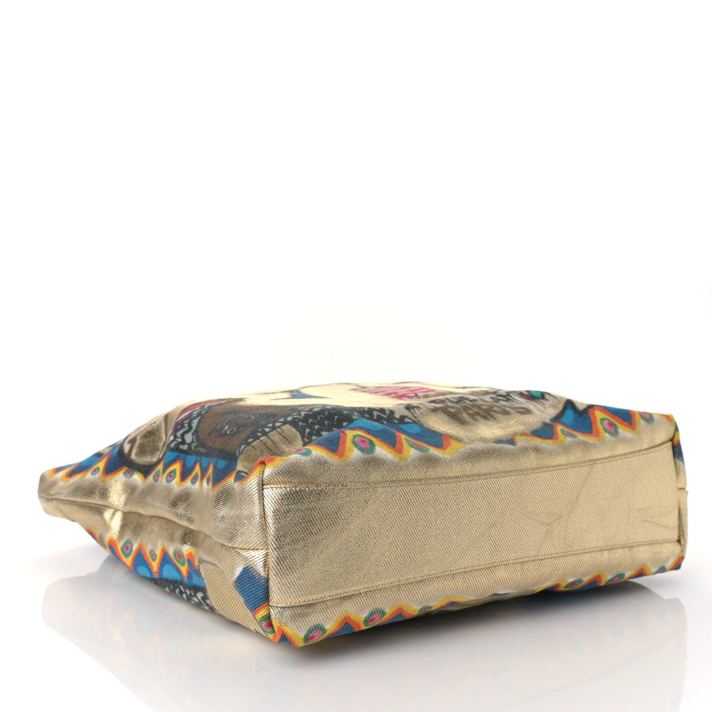 Graffiti Printed Canvas Street Spirit Tote Multicolor