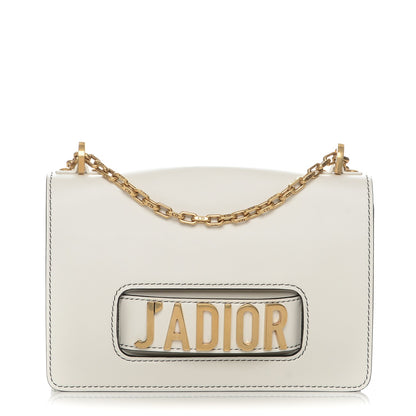 Christian Dior Calfskin J'Adior Chain Flap Bag Off White 1 of 7