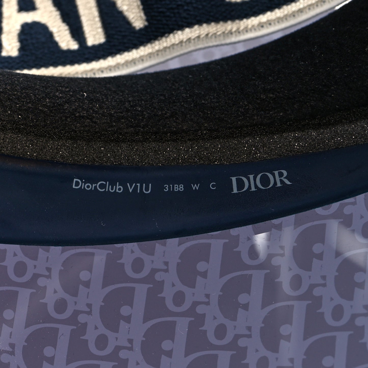 Oblique DiorClub V1U Sun Visor Blue