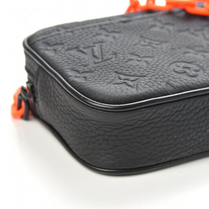 Louis Vuitton Taurillon Monogram Uniformes Solar Ray Soft Pochette Volga Belt Bag Black 6 of 7