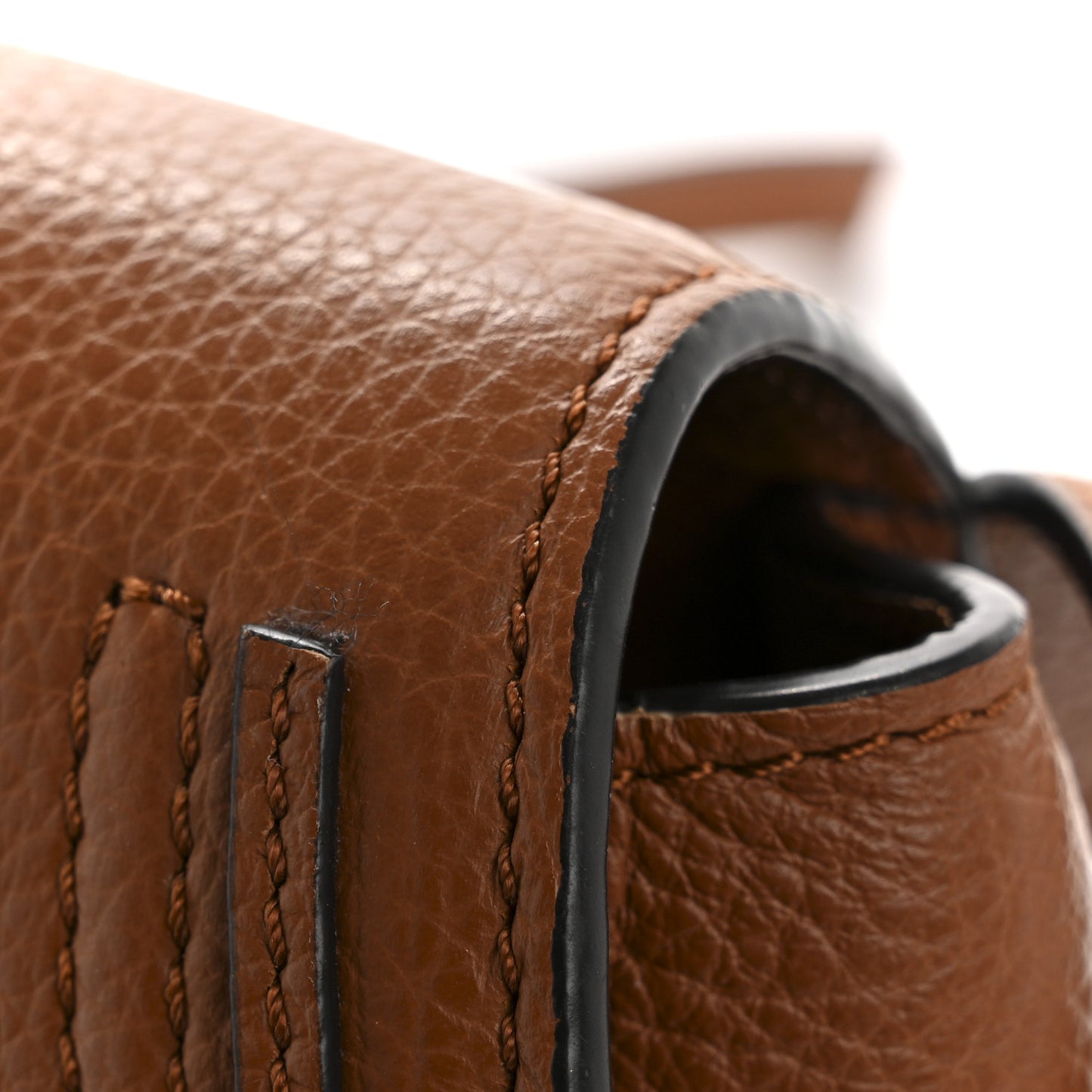 Calfskin Mini Marcie Round Crossbody Bag Tan