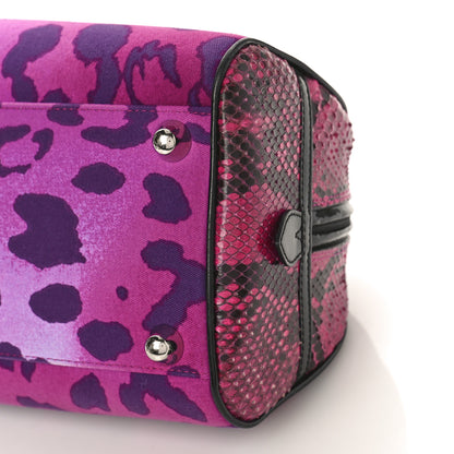 Christian Dior Snakeskin Leopard Gambler Dice Bowler Pink 8 of 8