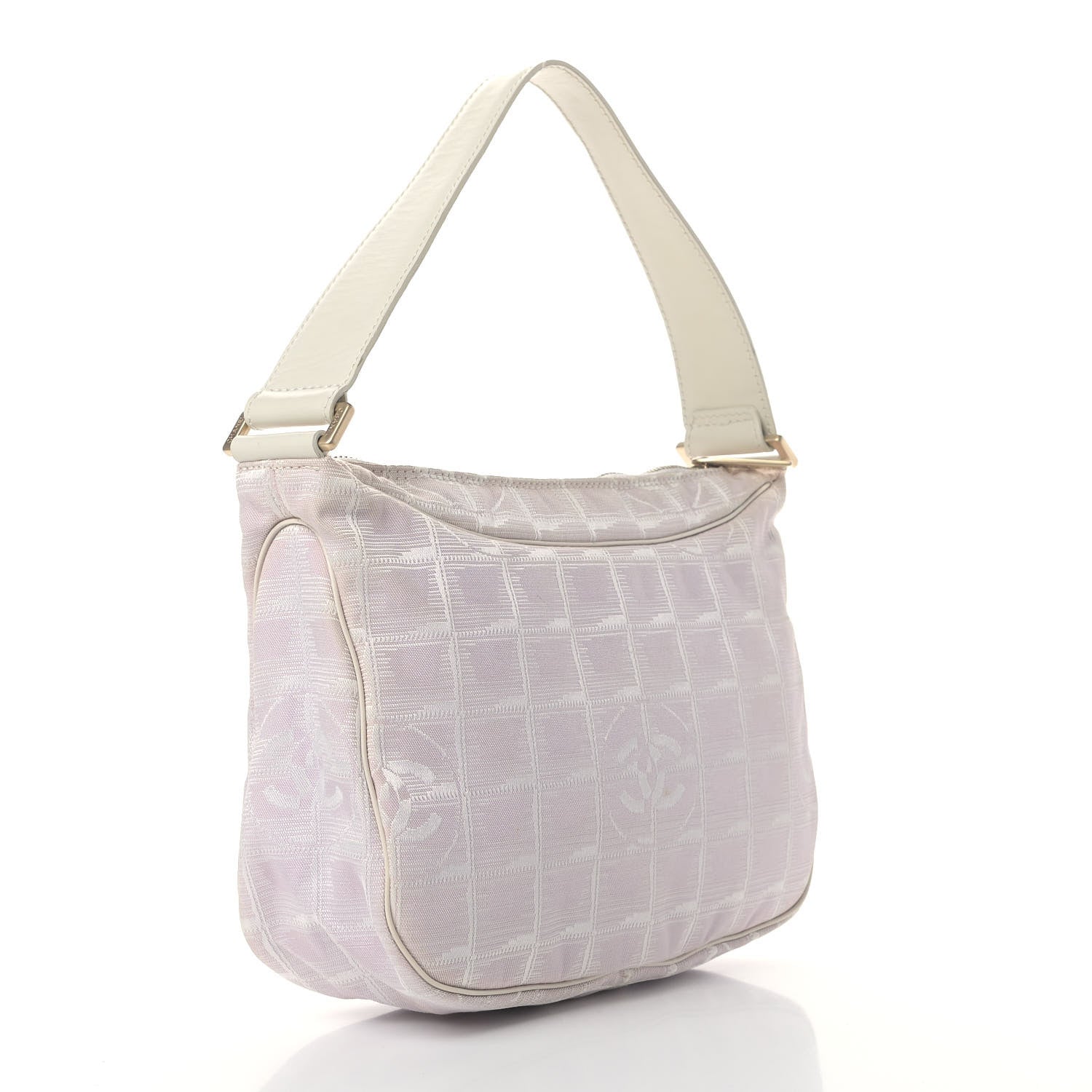 Chanel Nylon Travel Hobo Beige 2 of 7