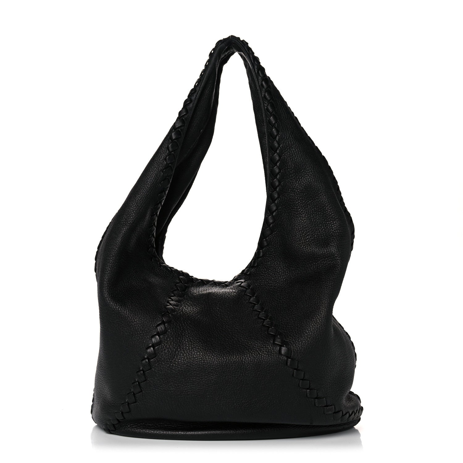 Bottega Veneta Cervo Deerskin Large Hobo Black 1 of 19