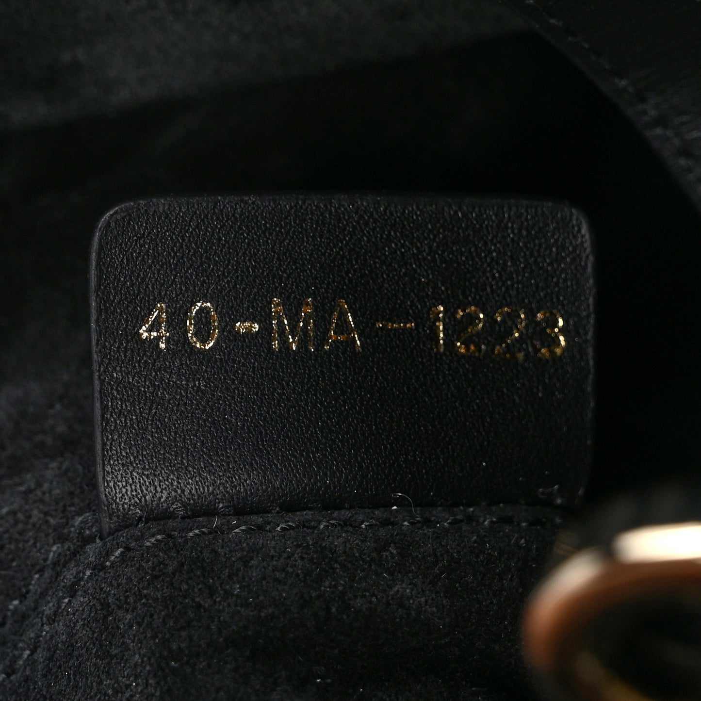 Calfskin Macrocannage Small Toujours Black