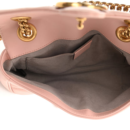 Gucci Calfskin Matelasse Mini GG Marmont Shoulder Bag Perfect Pink 5 of 9