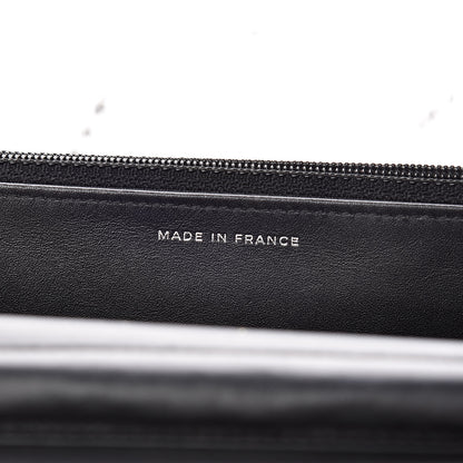 Chanel Caviar Timeless CC Wallet On Chain WOC Black 9 of 14