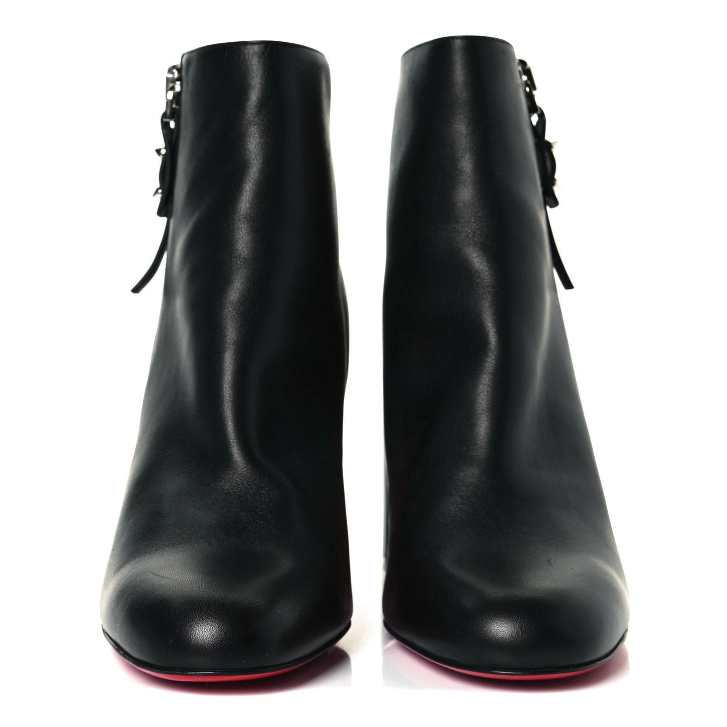 Calfskin Ziptotal 85 Ankle Boots 40 Black
