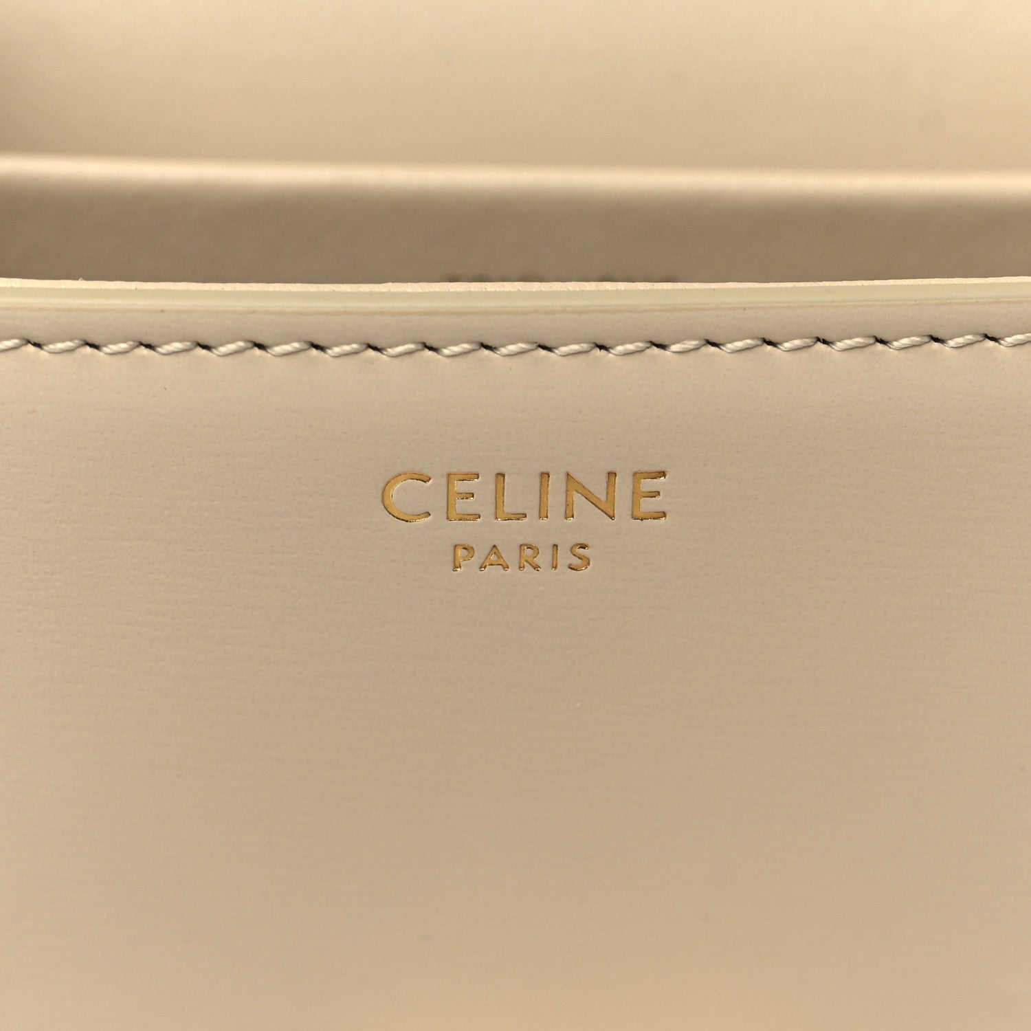 Celine Natural Calfskin Triomphe Shoulder Bag White 6 of 12