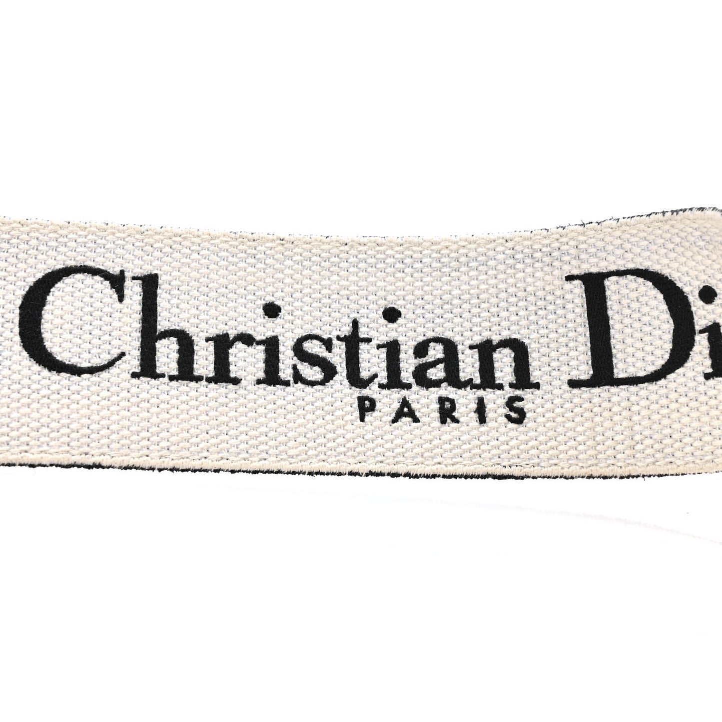 Canvas Embroidered Shoulder Strap Black Ultramatte