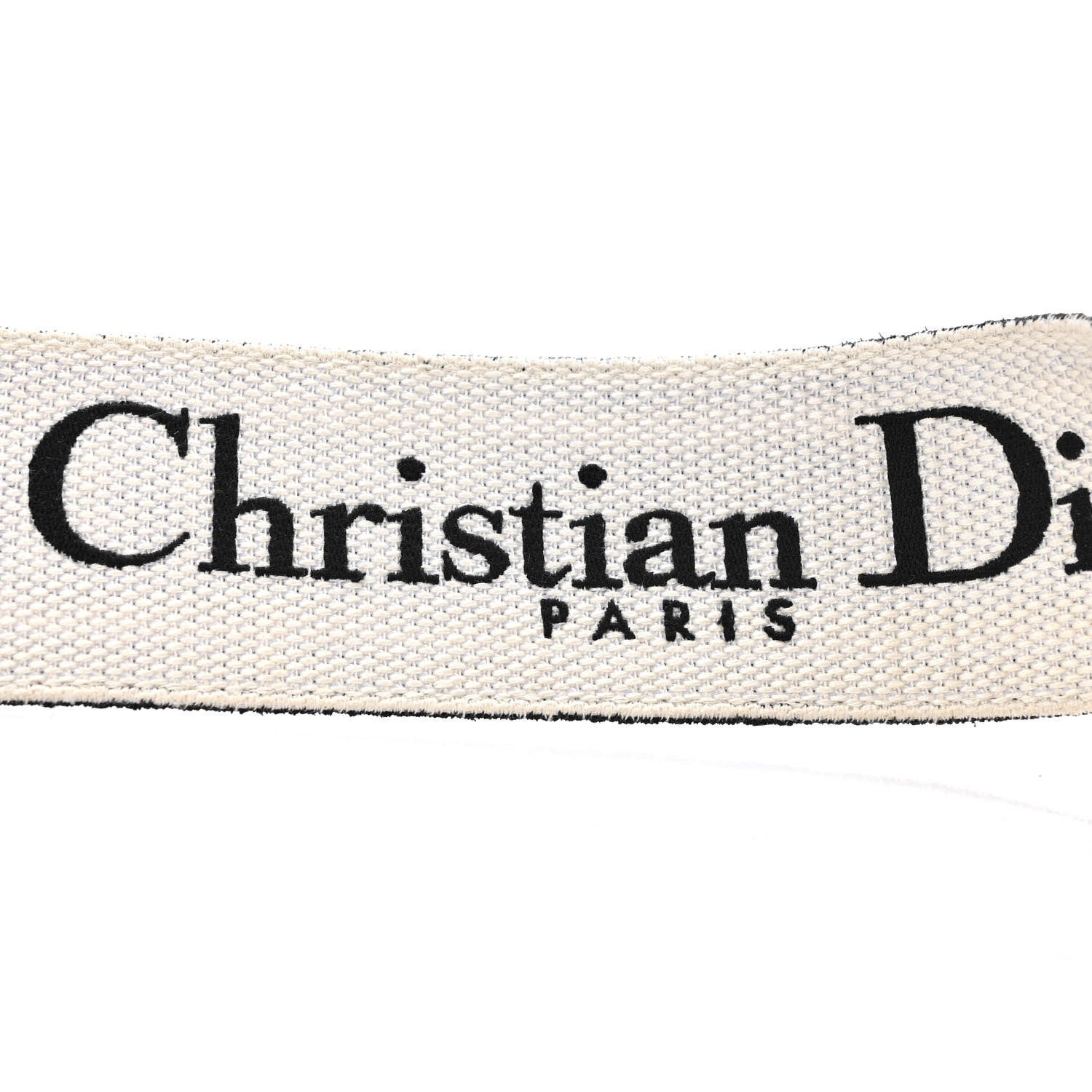 Christian Dior Canvas Embroidered Shoulder Strap Black Ultramatte 4 of 6