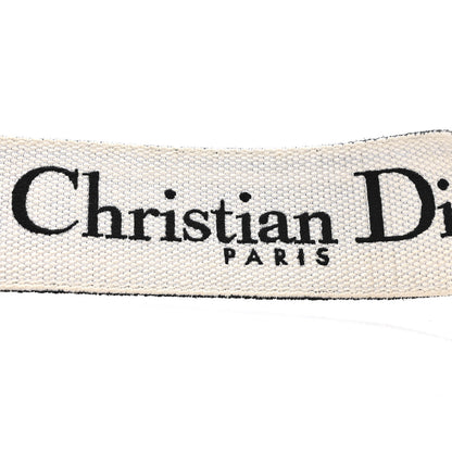 Christian Dior Canvas Embroidered Shoulder Strap Black Ultramatte 4 of 6