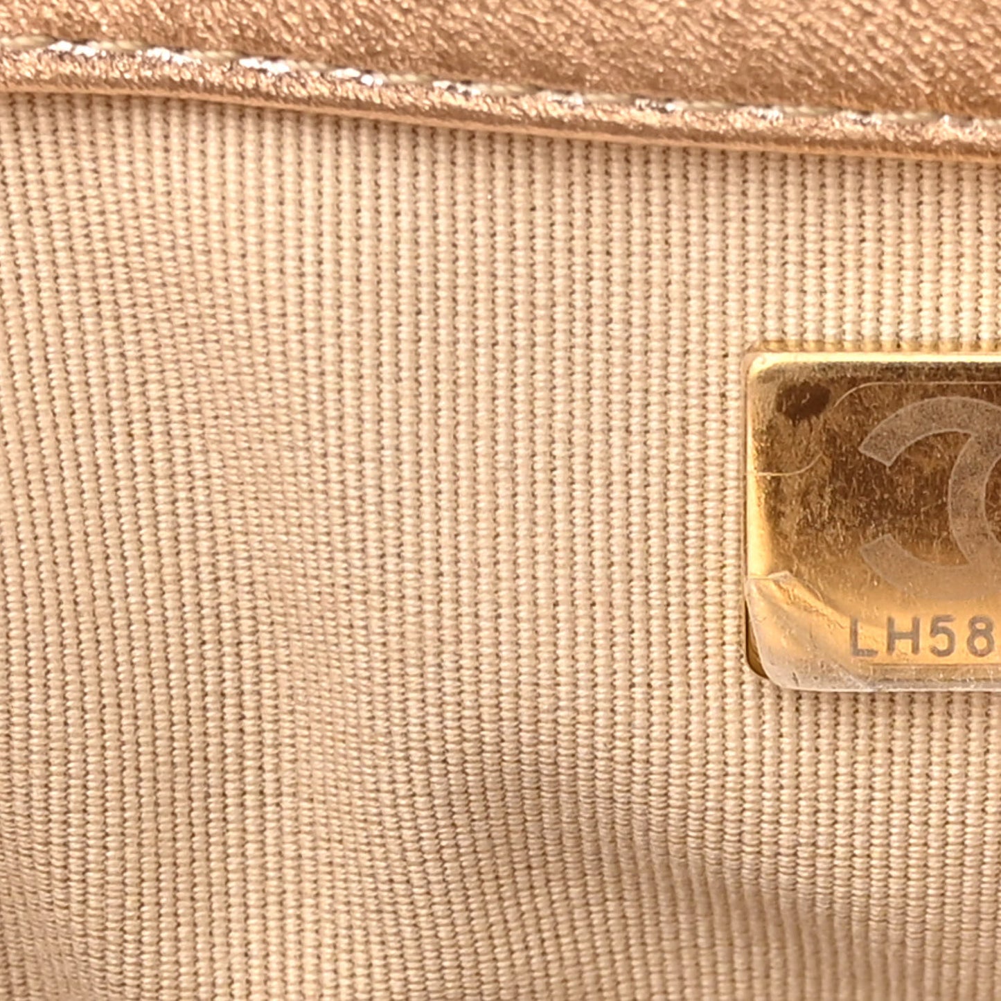 Metallic Lambskin Quilted Medium Chanel 19 Flap Gold