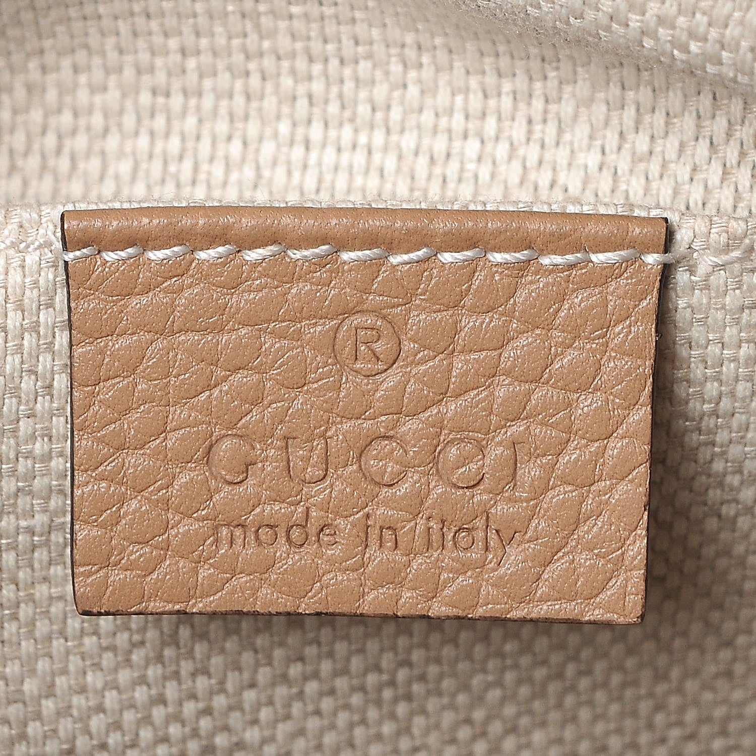 Gucci Pebbled Calfskin Small Soho Disco Bag Camelia 6 of 10